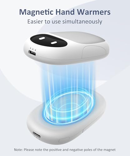 Chauffe-mains rechargeables 6000mAh pour 12h de chaleur continue