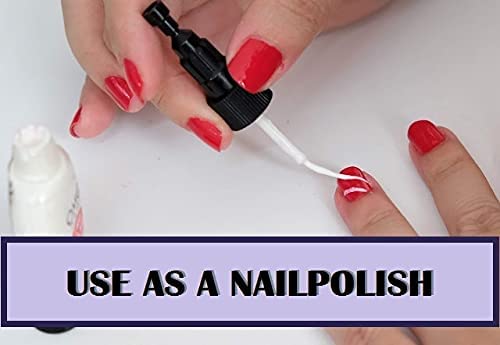 EPISKEY® Nail Art Design Dotting Painting Drawing UV Polish Brush Pen Tools Set Kit Nail Art Pack Of 4 (White,Black,Golden,Silver) (NAIL ART MIX) - Image 3