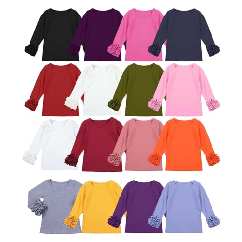 Girls Turtleneck Sweater with Lace Kids Casual Long Sleeve Knitted Slim Fit Pullover Tops Blouse