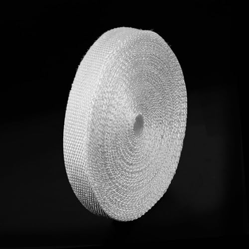 Image of MECCANIXITY 1pcs Fiberglass Cloth Tape 30m(33 Yard) x30mmx1.5mm E Glass Fiber Fiberglass Mesh Glass Fiber Mesh Woven Fiberglass Fabrics Insulation Tape for Reinforcement Repair