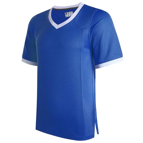DEHANER Royal Blue Football Jersey Men Women XX-Large