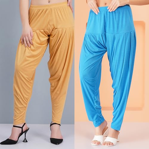 Image of Buy That Trendz Women's Viscose Dhoti Patiyala Salwar Harem Bottoms Pants