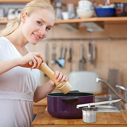 Relaxdays Aardappelpers roestvrij staal, vaatwasmachinebestendig, spätzlepers, pers voor spaghettiijs, ijspers… - Image 6