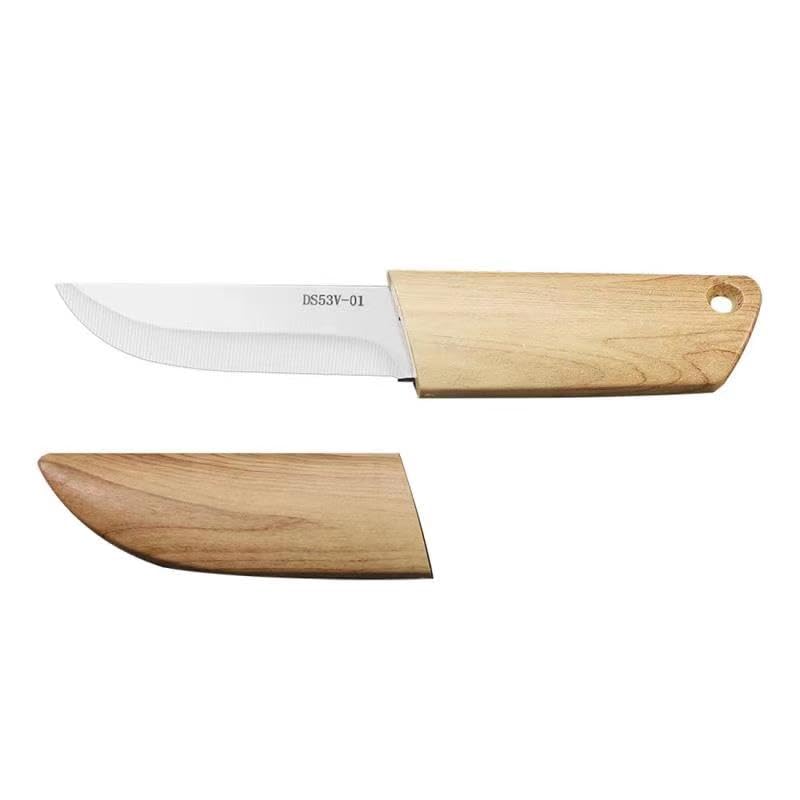 NBGDY Sharp Pocket Knife with Sheath,Hunting,Fishing, Camping, bushcraft and Outdoor Activities knife .3cr13 Stainless steel blade and non -slip handle Knife