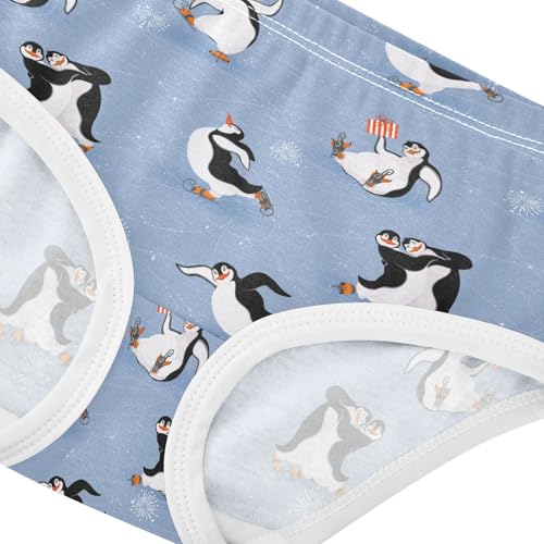 Girls Underwear Soft Cotton Penguins Skating Kids Panties in Sizes 2/3t, 4t, 5t, 6 and 84