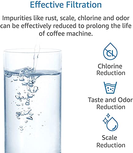 4Stücks Wasserfilter für Delonghi Filter Delonghi Kaffeevollautomat mit Aktivkohle-Enthärter Delonghi Filter für De'Longhi ECAM, ETAM, EC, BC Serie