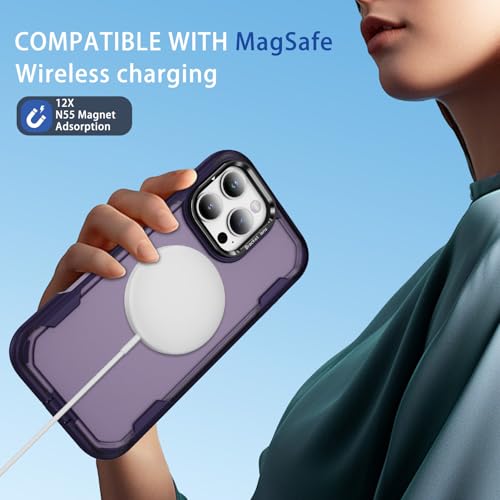 Coque iPhone 16 Pro Asuwish protection antichoc violet foncé - 4