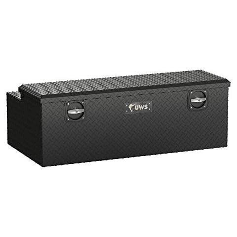 UWS EC20503 Secure Lock 48-Inch Matte Black Heavy-Wall Aluminum Under Tonneau Cover Tool Box, RigidCore Lid Cover
