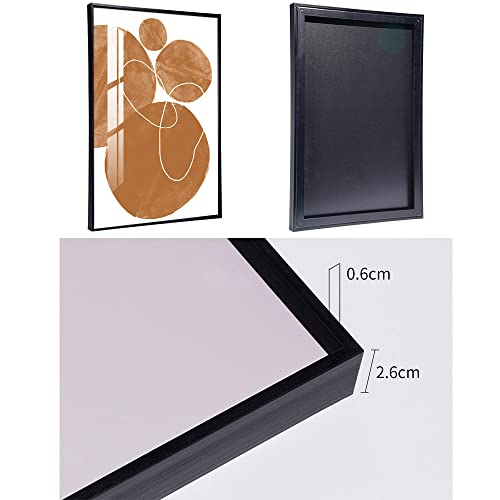 Wall Art Canvas Wall Art Framed Wall Art Simple Abstract Wall Art 16 "X 24" Black Frame 3 Piece Suite Suitable For Living Room Bedroom Bathroom Dining Room Kitchen Office Wall Decor Aesthetic Wall Art (Orange, 24 "X 32" X 3 Pieces) #TOP5