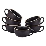 Coffeezone Set of 6 Cups Vintage Design 12 oz...