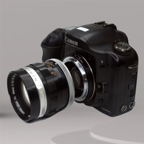 PHOLSY Lens Mount Adapter Manual Focus with Aperture Lever, Optical Glass and Cap Compatible with Canon FD FL Mount Lens to Canon EOS EF-Mount Camera Body, FD to EOS, FD to EF - Image 3