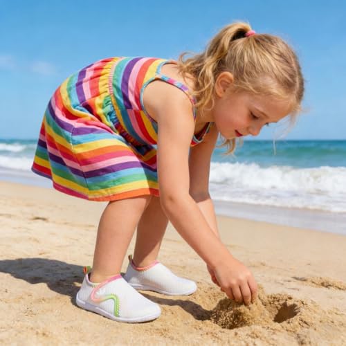 Image of FEETCITY Baby Boys Girls Water Sport Shoes Barefoot Kids Aqua Socks Quick-Dry Beach Swim Pool Shoes