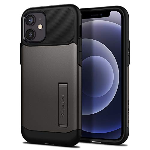 Super Cheap 🛒 Spigen Slim Armor Designed for iPhone 12 Mini Case (2020) - Gunmetal