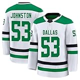 Wyatt Johnston Jersey Mens/Women/Youth Stitched for Sports Fan White No Brand/Logos