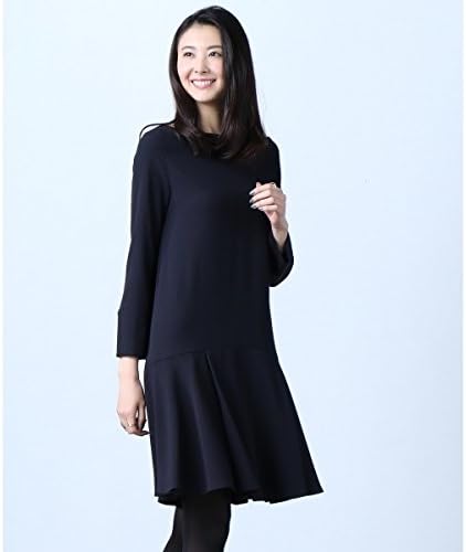Amazon Co Jp アイシービー Icb 00 0サイズ有り 洗える Back Satin Crape ワンピース ネイビー系 2 服 ファッション小物