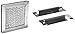Hoffman AFLT33 Filter Kit, Fits Louver, Aluminum, 3.22" x 3.25"