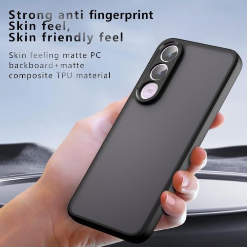 Image of Matte PC+TPU Phone Case for Vivo V70 FE 5G, Black
