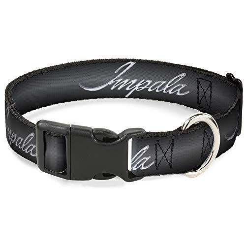 Collar de gato Buckle-Down gris plata con emblema Impala de diseño 6