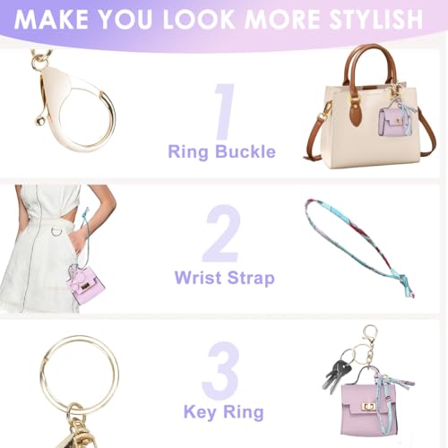 Image of SANNIDHI Bag Charm Mini Backpack Keychain for Women Small Pouch Coin Purse Headset Bag Key Ring for Woman Girls