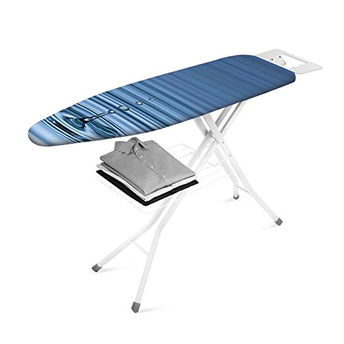 Metaltex ORIONE - Tabla de Planchar, Tapizado AGUA, Superficie de Planchado: 123x36cm