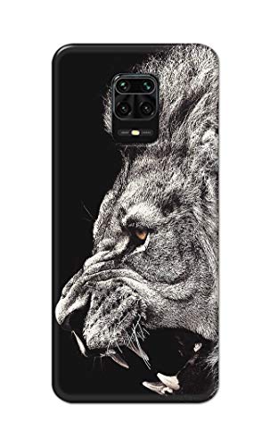 Image of Roaring Lion Hard Back Case Cover for Redmi Note 9 Pro /Note 9 Pro Max /Redmi Note 10 Lite Back Cover -(J5) VNS2225