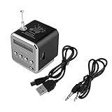 📻PERFECT SOUND - Micro haut-parleur à diaphragme en aluminium, assure la qualité du son. Vous pouvez profiter d'un son stéréo parfait produit par le haut-parleur en métal.