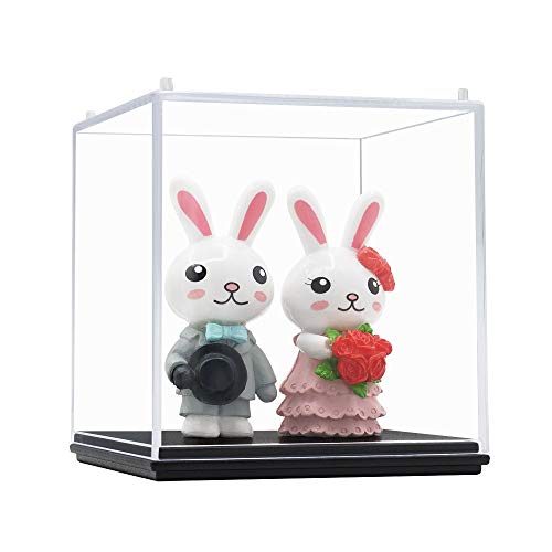 Odoria Clear Display Box for Golf Ball Small Figure Dustproof Acrylic Case (2.6