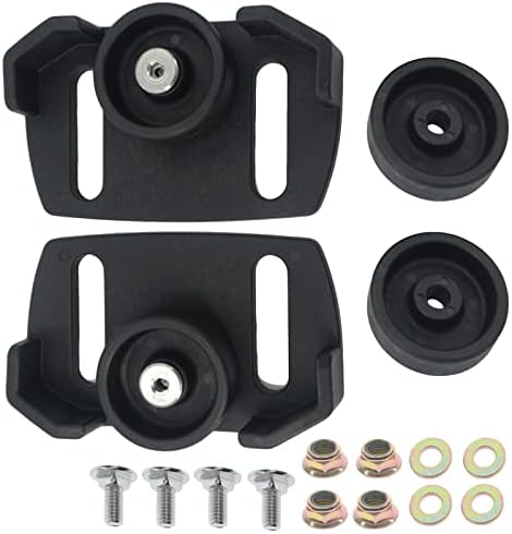 Masnln Rolling Skid Shoes 490-241-0038 Fits Most 2 and 3 Stage Snow Throwers with Plastic Wheels Hardware Kit