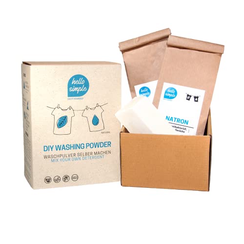 Preisvergleich Produktbild hello simple DIY Set Waschpulver Oliven-Kokos-Kernseife 700g