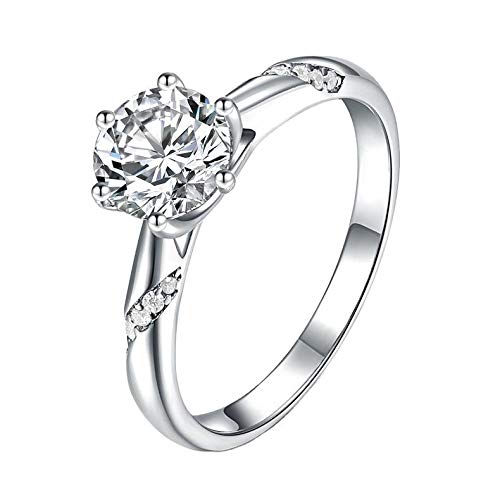 Bague moissanite 1-3ct à six griffes, l'accessoire chic pour vos soirées