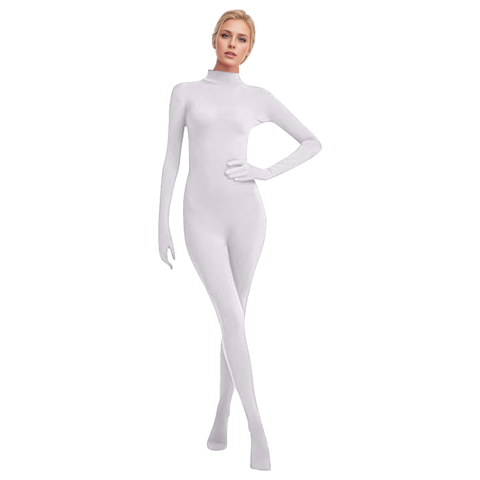 Tuta integrale da donna, open face, Zentai, cosplay, tuta da gioco di ruolo, per foto, video, effetto speciale, festival, leggings in tinta unita