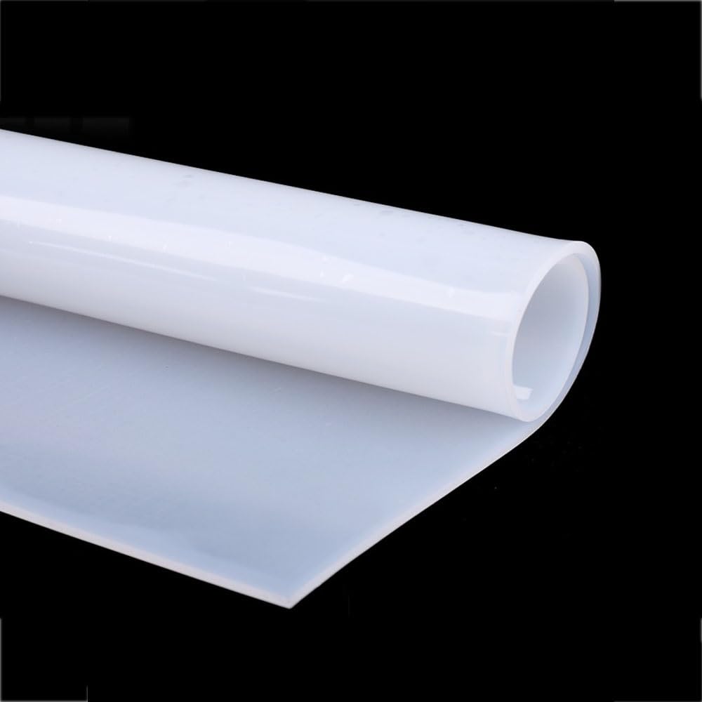 Feuille De Caoutchouc De Silicone 1mm-5mm D'épaisseur, Plaque Résistante à La Chaleur, Polymères