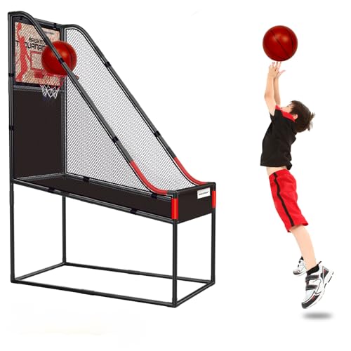 63.7' New Arcade Basketball Game Indoor for Toddlers & Kid 5-7, 8-12 - Basketball Hoop for Kids...