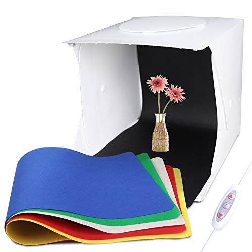 Ezavan Photo Studio Light Box for Jewellery and Small Items, Mini Portable Folding