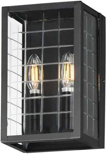 Maxim Lighting 30691CLBK Magnus - 2 Light Outdoor Wall Mount-10.5 Inch Tall and 6.25 Inch Wide