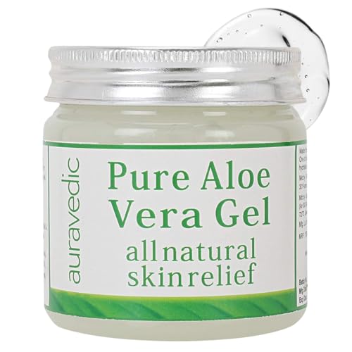 Auravedic Gel d'aloe vera naturel pur, 100 g