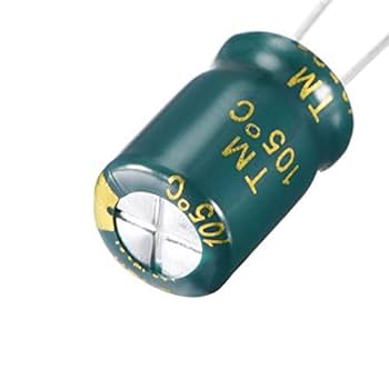 Amazon.co.jp: アルミニウムラジアル電解コンデンサ低ESR緑100UF
