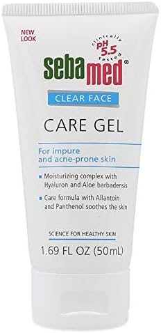 SEBAMED Clear Face Care Gel (50mL) with Aloe Vera and Hyaluronic Acid for Impure and Acne Prone Skin - Made in Germany