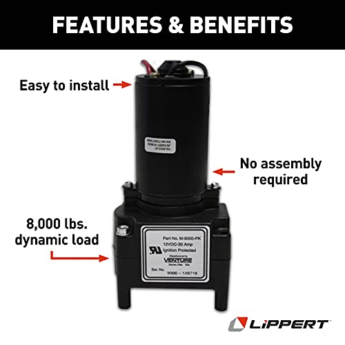 Lippert Venture Fifth Wheel Landing Gear Motor, Standard Replacement Motor, No Assembly Required, Motor Only - 142178