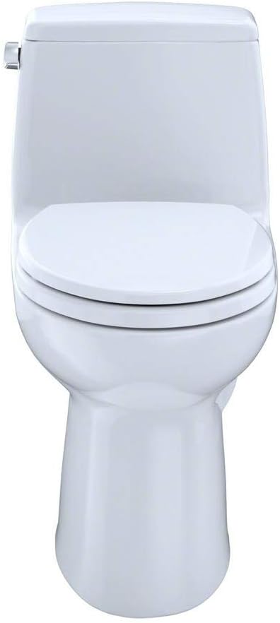 TOTO MS854114ELG#01 Eco Ultra Max One-Piece Elongated 1.28 GPF ADA Compliant Toilet with CEFIONTECT Cotton White - - 