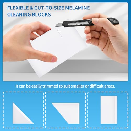 SINWE Schmutzradierer, 50 Stück Radierschwamm Putzschwamm Zauberschwamm Melamin Schwämme für Haushalt, Küche, Wand, Bad, Schuhschwamm