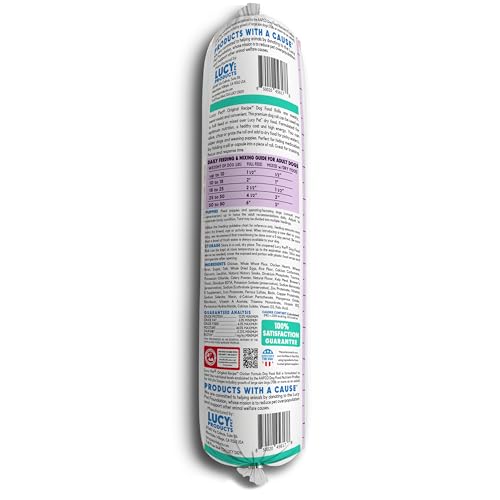 Image of Lucy Pet Products Chicken Formula Dog Food Roll 4 lb, Meaty, Semi-Moist Dog Food (100600075)