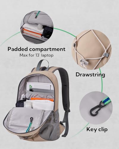 Waterfly Small Hiking Backpack 12L: Mini Lightweight Sport Rucksack with Chest Strap Daypack Compact Day Bag for Outdoor Travel Walking Camping Cycling Climbing Women Men Teenagers - Image 3