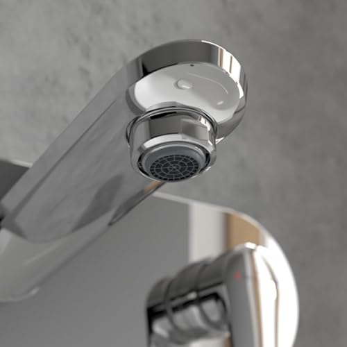 Mitigeur lavabo mural VILLEROY ET BOCH O.novo Start avec vidage Push Open chrome + corps encastré - vue 4