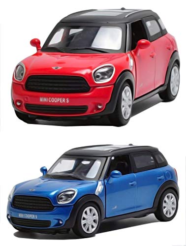 Image of Magicwand MZ 1:32 Scale Coooper Die-Cast Car with 4 Openable Doors Music,Pull Back Action & Glowing Head & Tail Lights【Pack of 1】【Colors as Per Stock】