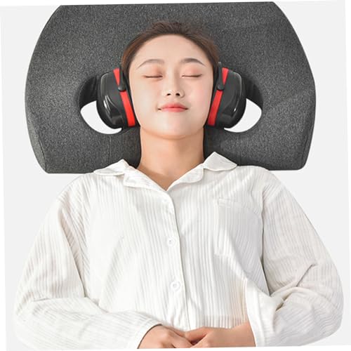 Oreiller avec trou d'oreille en mousse à mémoire de forme ergonomique - 6