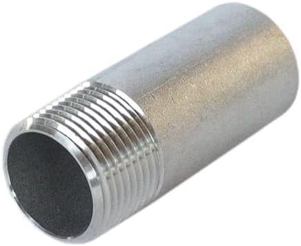 1 1/4" Inch Nominal x 1 1/2" inch Pipe Nipple TOE 316 Stainless Steel Welded Thread On One End x Non Threaded On One End Schedule 40 Outside Diameter 1.90 Inch Inside Diameter 1.36 Inch