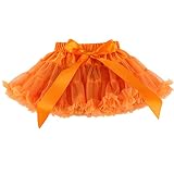 Wennikids Little Girl's Dance Chiffon Pettiskirts Tutu Assorted Size and Color Small Orange