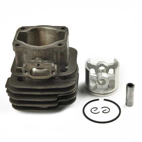 Kit de pistón de cilindro de motosierra de 44 mm compatible con motosierra Dolmar 111 115 PS-52 Makits DCS520 DCS5200I, fácil de instalar