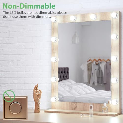 Image of DEGNJU LED Vanity Light Bulbs, 60W Equivalent, Bathroom Light Bulbs 5000K Daylight White, 800 Lumens, G25 Globe Bulb for Makeup Mirror, Round Shape, 7W, 120V, Non-Dimmable, 12 Pack